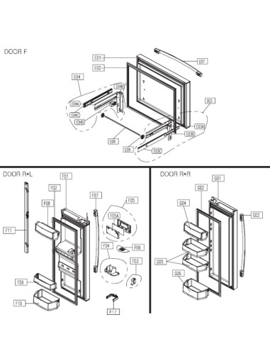 Joint de Porte Refrigerateur pour Refrigerateur DAEWOO
