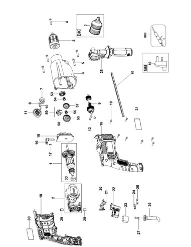 Jauge Profondeur pour Perceuse BLACK DECKER