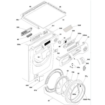 Kit Crochet Porte + Ressort pour Lave Linge CANDY