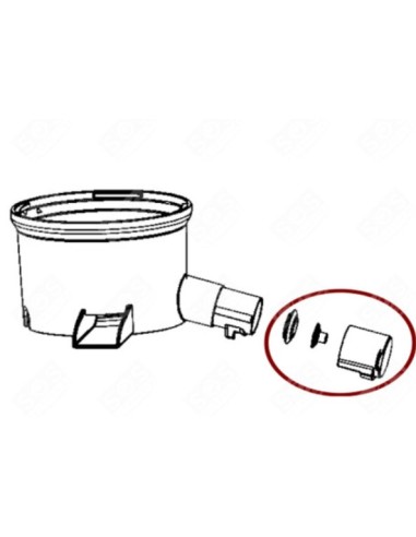Robinet + Joint Noir pour Extracteur de Jus Moulinex