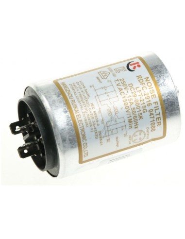 Filtre Antiparasite 53X95.5X53mm 15A,AC250V pour Machine à Laver SAMSUNG