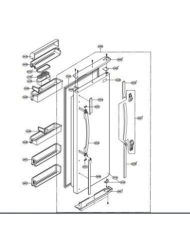 Joint Refrigerateur pour Refrigerateur LG