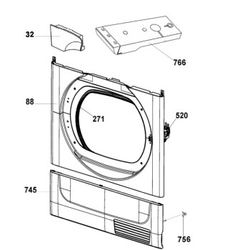 Joint de Porte pour Séche Linge CANDY