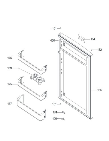 Joint de Porte Refrigerateur pour Refrigerateur OCEANIC