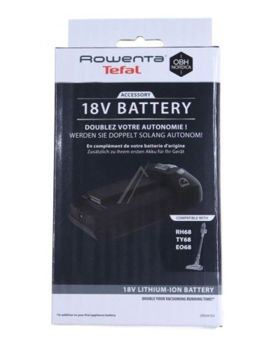 Batterie Li ion x pert 18.5V pour Aspirateur balais Rowenta X-PERT ROWENTA