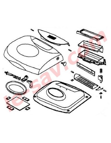 Couvercle assemblé - Machine à pain DeLonghi BDM125S