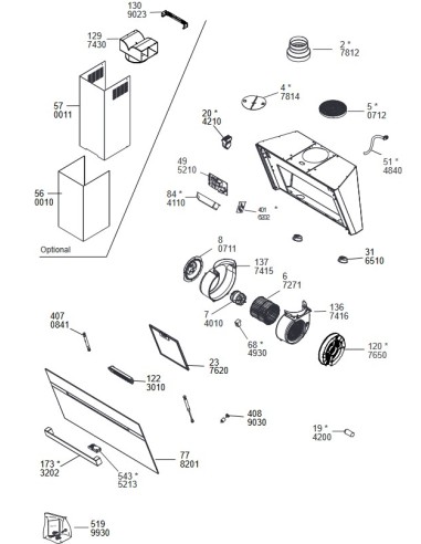 Module de Commande pour Hotte ELICA