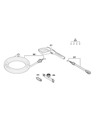 Buse de Ventilateur pour Nettoyeur Haute Pression Bosch