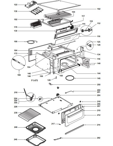 Cablage Interieur pour Four DE DIETRICH