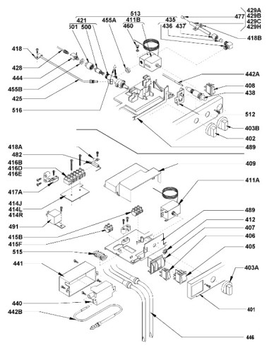 Alimentation Gaz Complet pour Réfrigérateur Congélateur Electrolux