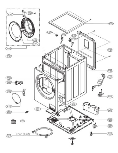 Platine de Puissance pour Machine à Laver LG