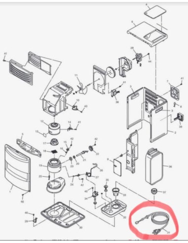 Cordon d’alimentation pour Poële TECTRO