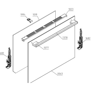 Vitre de Porte Intérieure pour Four HISENSE