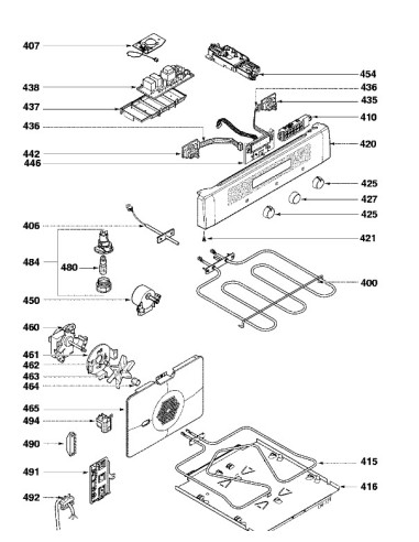 Module d Affichage pour Cuisiniére SAUTER