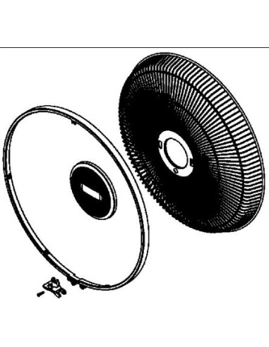 Grille/avant/complet pour Ventilateur Essentiel + ROWENTA