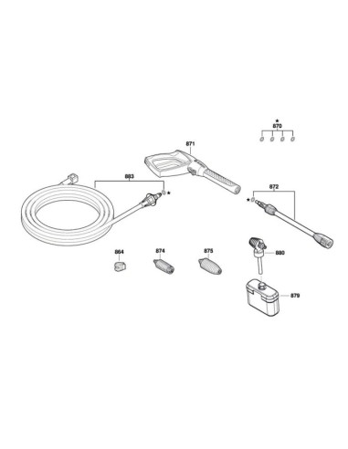 Embout pour Nettoyeur Haute Pression Bosch