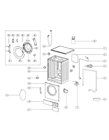 Sécurité de Porte pour Machine à laver BRANDT