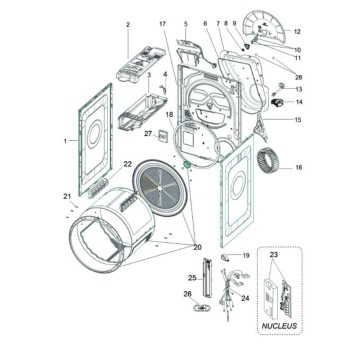 Module Programmé pour Séche Linge WHIRLPOOL