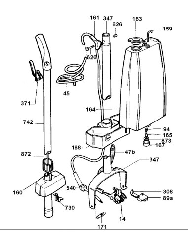 Bouchon Réservoir pour Cireuse Hoover