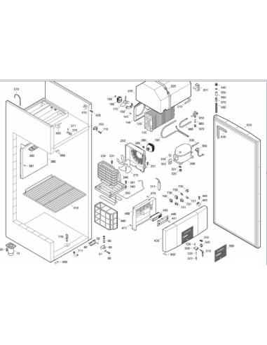 Capot Evaporateur pour Réfrigérateur LIEBHERR