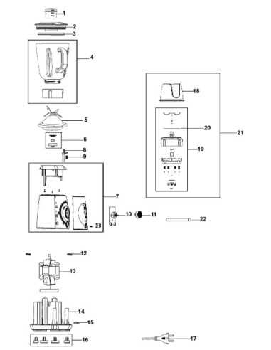 Circuit Imprimé pour Mixeur Blender BLACK & DECKER