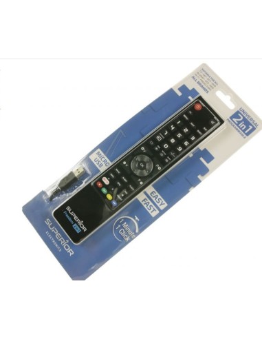 Télécommande Universelle Programmable 2 en1 Noire pour Téléviseur TOSHIBA