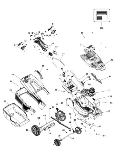 Roue Avant pour Tondeuse Black & Decker