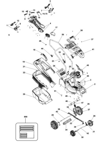Sortie Entrée Transmission pour Tondeuse BLACK DECKER