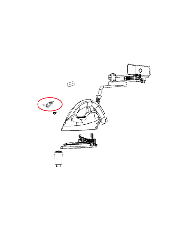 Bouton Vapeur Pour Centrale Vapeur EASYCORD PRESSING Pour Calor