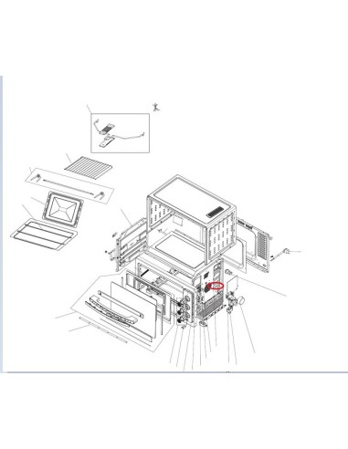 Flanc Droit pour Four Delonghi