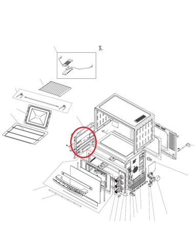 Flanc Gauche pour Four DELONGHI