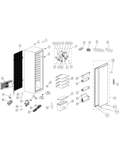 Balconnet Supérieur pour Réfrigérateur CURTISS