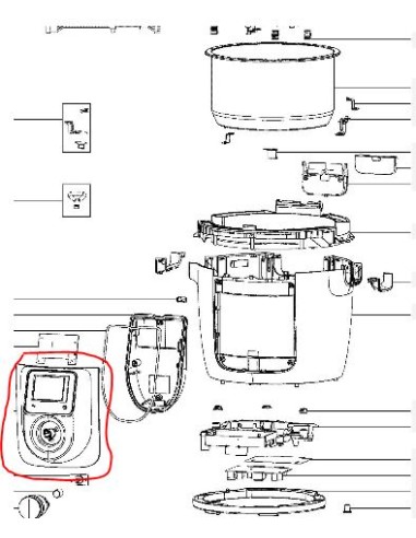 Cadran complet pour robot multifonction cookeo