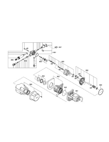 Bouchon de Pompe pour Nettoyeur Haute Pression Bosch