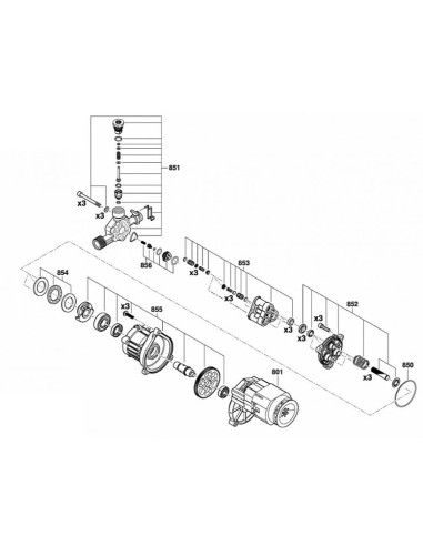 Guide Piston pour Nettoyeur Haute Pression BOSCH