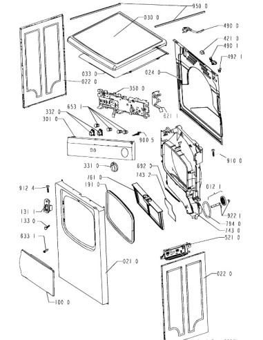 Platine d Affichage pour Séche Linge LADEN
