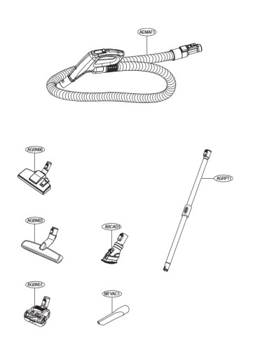 Ensemble Flexible pour Aspirateur LG