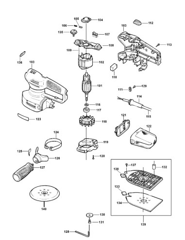 Sac à Poussiére pour Ponceuse Black& Decker