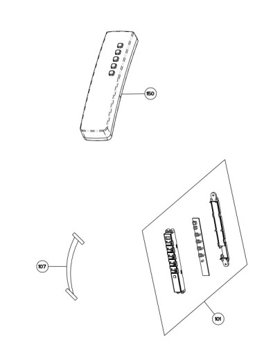 Clavier avec Carte pour Hotte NEUTRO
