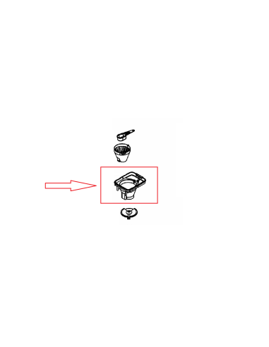 Support Porte Filtre Pour Cafetière SENSE Blanche