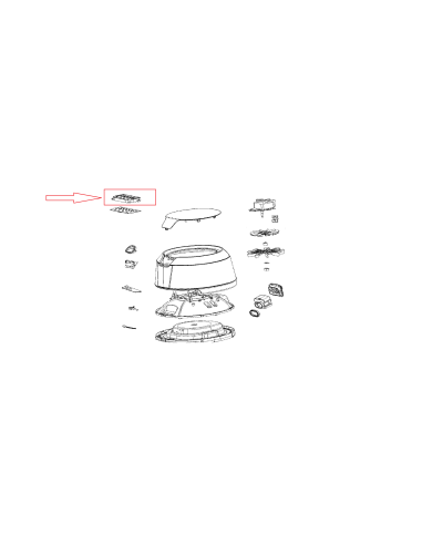 Support Carte Electronique Pour Friteuse EASY FRY XXL