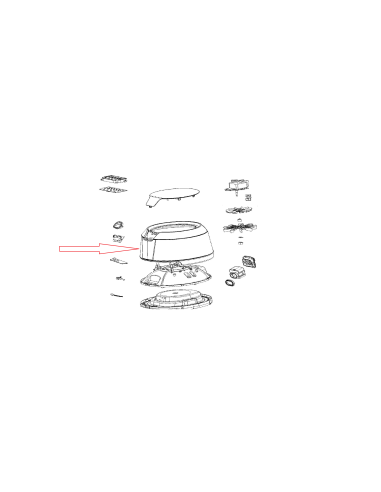 Boitier/Superieur/Complet Pour Friteuse EASY FRY XXL