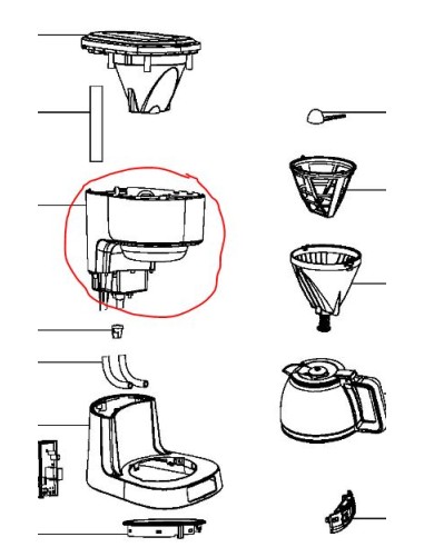 Réservoir pour cafetière Tefal