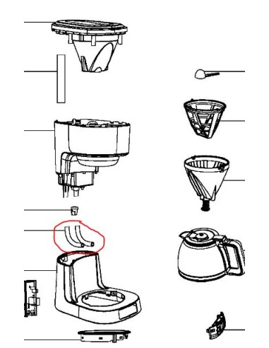 Tuyau pour cafetière Tefal