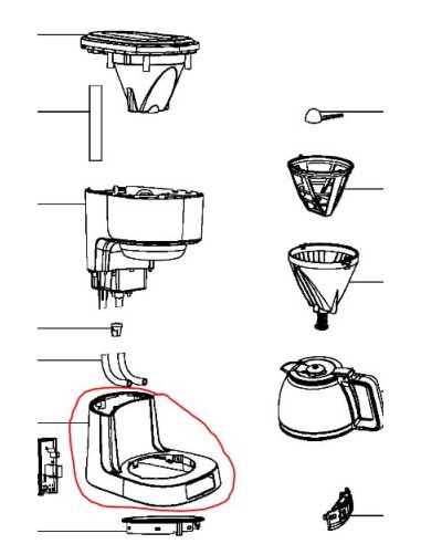 Corps pour cafetière Tefal