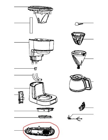 Fond pour cafetière Tefal