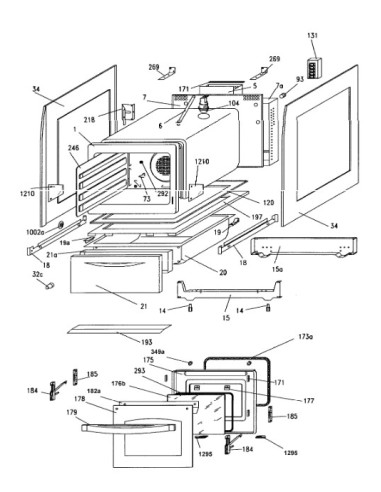 Verre Exterieur Porte pour Cuisiniére Rosiéres