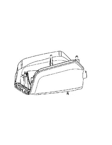 Demi boitier/inferieur/noir pour Aspirateur ROWENTA