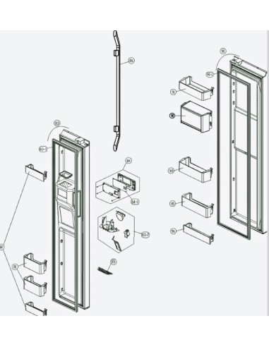 Balconnet Inférieur pour Réfrigérateur FRANKE