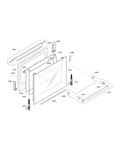 Vitre de Façade pour Four Bosch